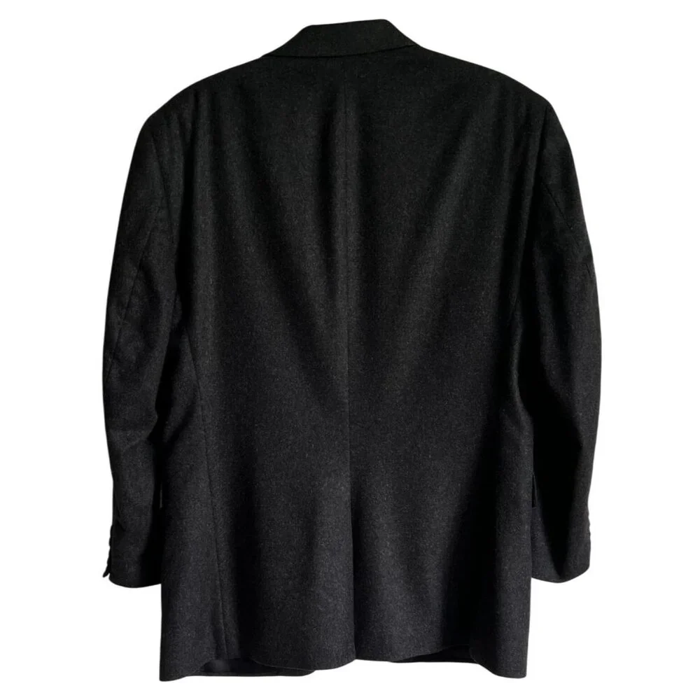 Jos. A. Bank Men's 100% Cashmere Blazer 42R Charcoal Grey 2 Button Vintage - Picture 7 of 7